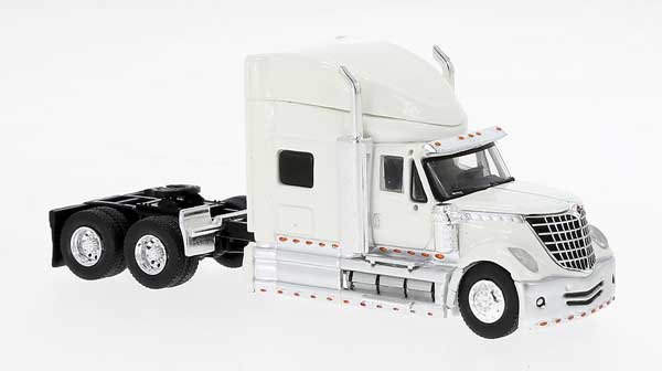 Brekina 2010 International Lonestar Sleeper-Cab Semi Tractor - Assembled -- White (175-85827)