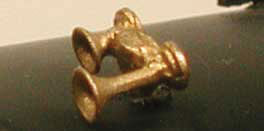 Cal Nathan K2 K14 2-Chime Air Horn -- Lost Wax Brass Casting (190-636)