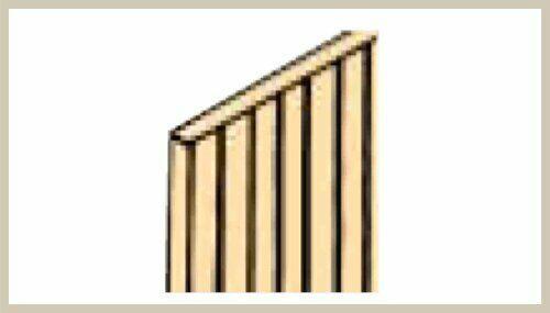 Sribed Sheathing - Random Scribing - 1/16" Thick x 24" Long (521-70373)