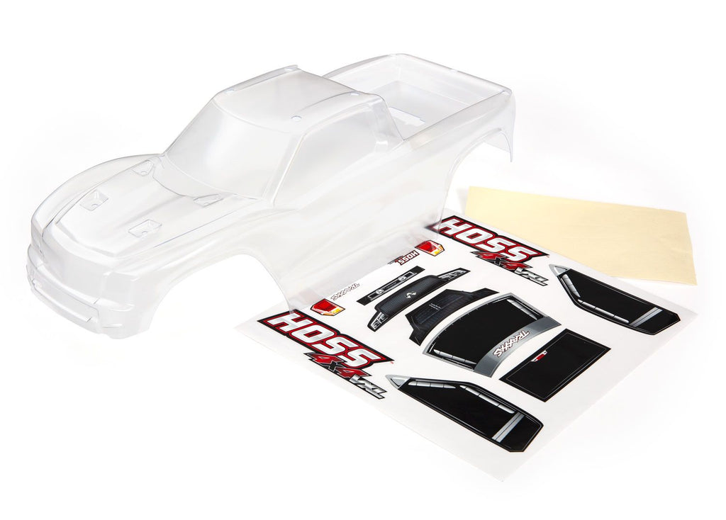 Traxxas Hoss 4x4 Pre-Cut Body Shell (Clear) (TRA9011)