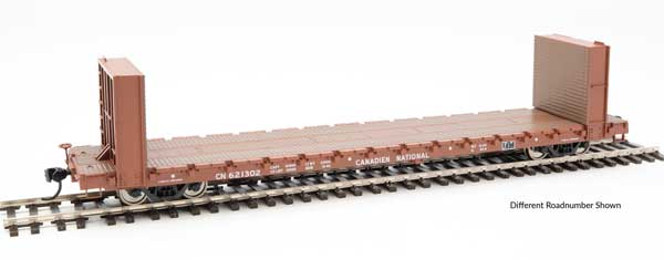 Walthers 60' Pullman-Standard Bulkhead Flatcar (48' IL) -- Canadian National #621309 (910-5835)