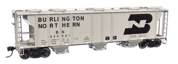 Walthers 50' Pullman-Standard PS-2 2893 3-Bay Covered Hopper - Burlington Northern #435001 (910-7041)