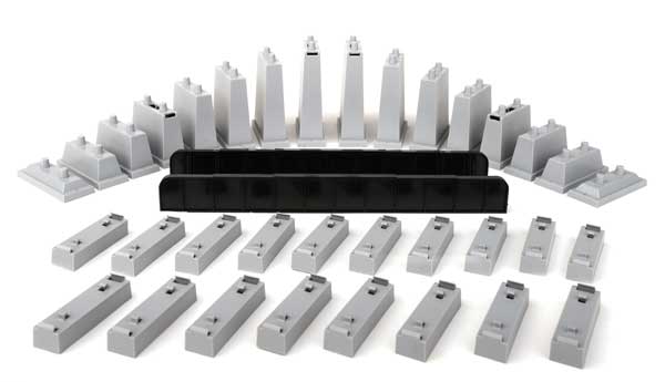 Walthers Power-LOC Track -- Bridge & Pier Set - Kit (931-1365)