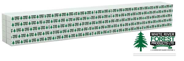 Wrapped Lumber Load for WalthersMainline 72' Centerbeam Flatcar -- White River (949-3168)