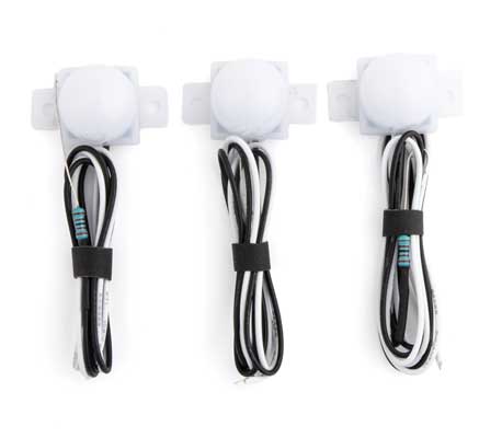Walthers LED Dome Building Light 3-Pack -- Natural White (949-4871)
