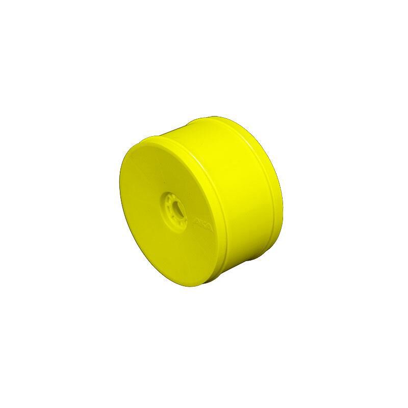 AKA EVO 1/8 Truggy Standard Offset Wheels (4) (Yellow) (AKA24102Y)
