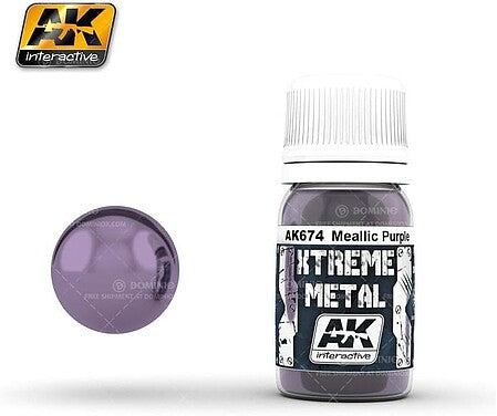 AK Interactive Xtreme Metal Purple Metallic Paint 30ml Bottle (AKI674)