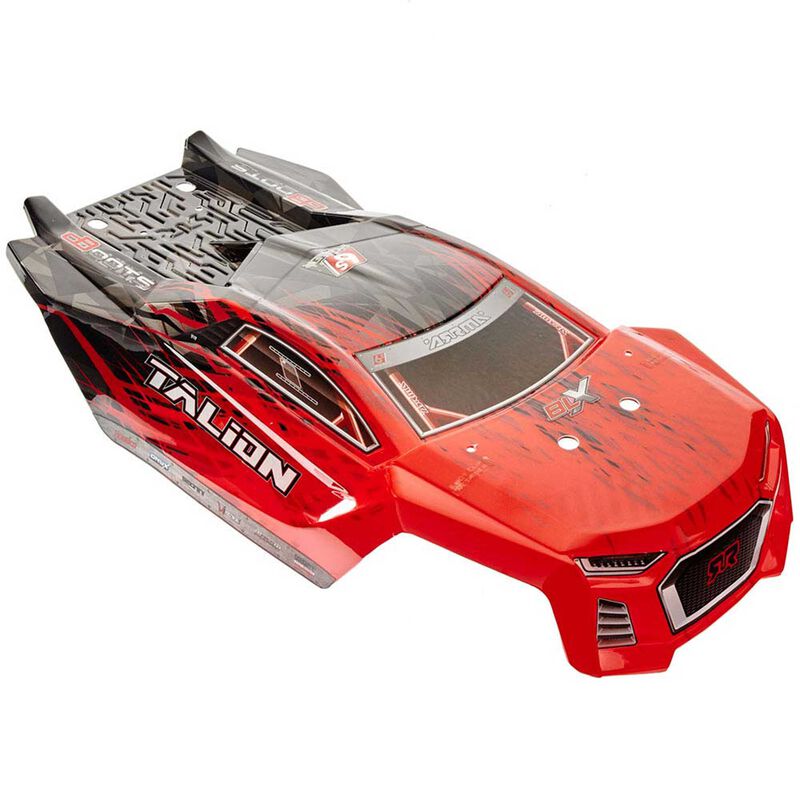 Arrma 1/8 PAINTED BODY WITH DECALS, RED/BLACK: TALION 6S BLX (ARAC3324)