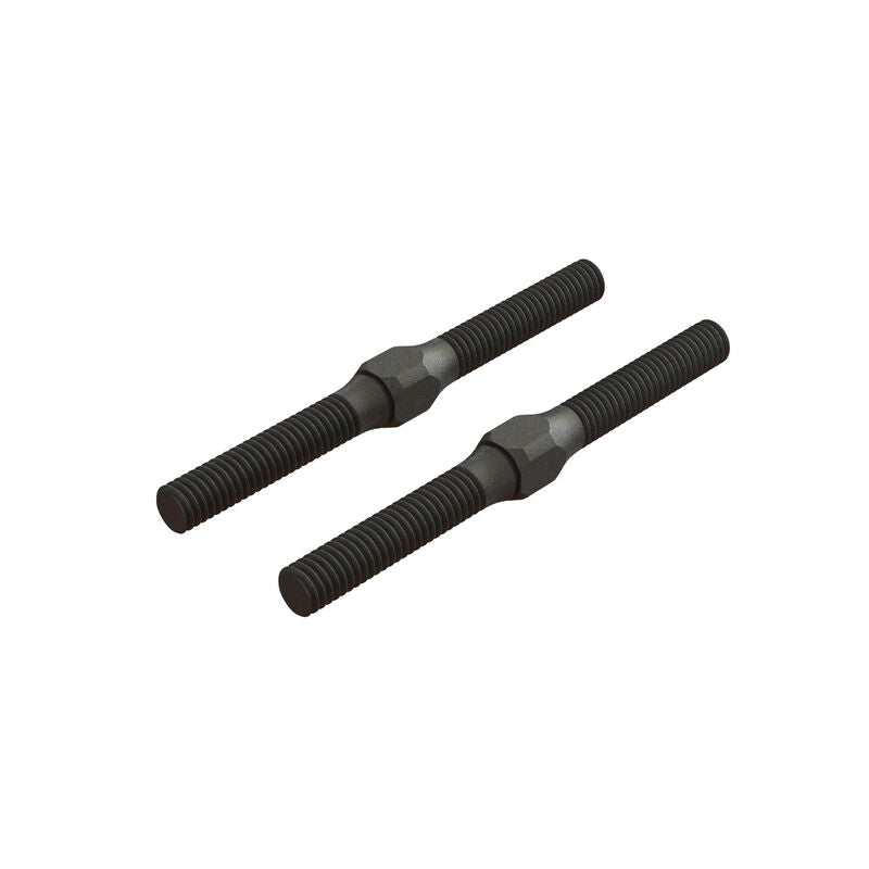 Arrma Steel Turnbuckle M4x48mm Black (2) (AR330542)
