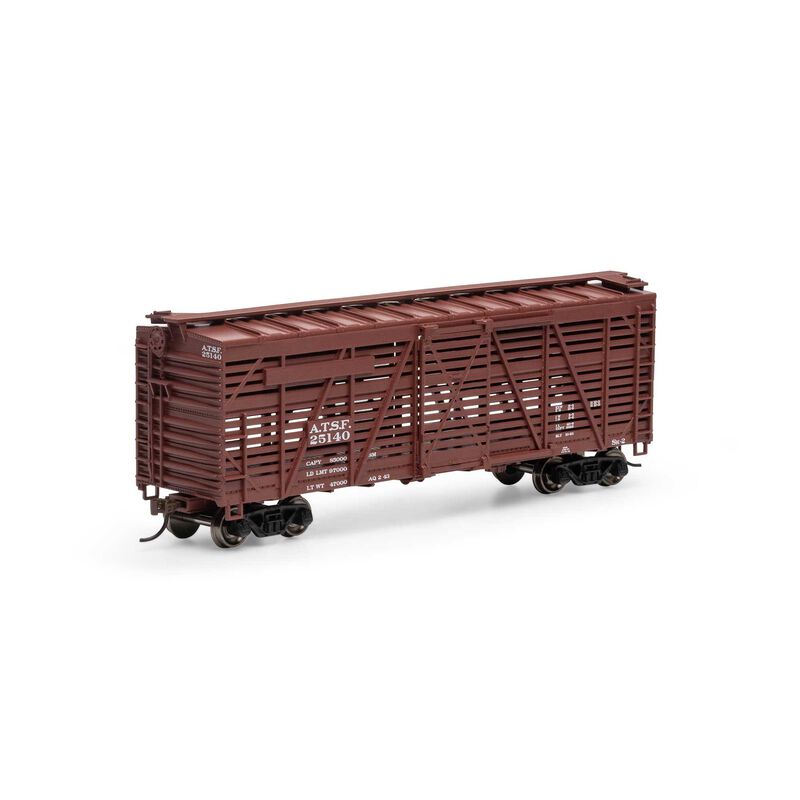 Athearn HO 40' Stock Car, ATSF #25140 (ATH75989)