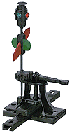Caboose High-Level Switch Stand - Kit -- Sprung .190" Travel w/Selectable End Fittings, Paintable Lantern & Targets (CAB204)