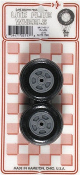 Dave Brown Treaded Lite Flite Wheels 1-3/4" (2) (DAV5717)