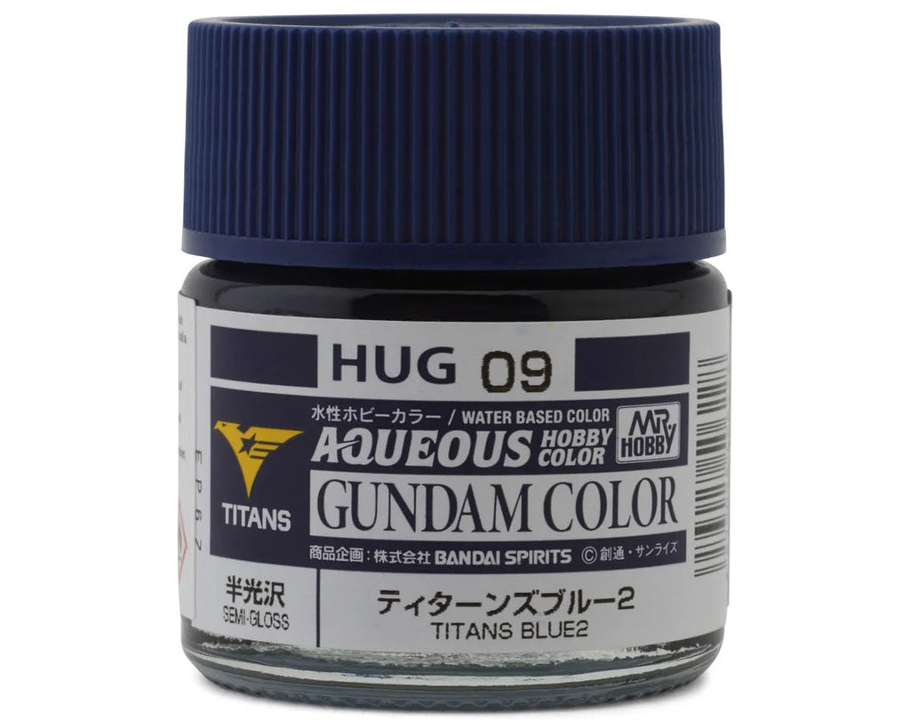 Mr. Hobby "Aqueous Gundam Color" Acrylic (Titans Gundam Blue 2) (10ml) (GUZHUG09)