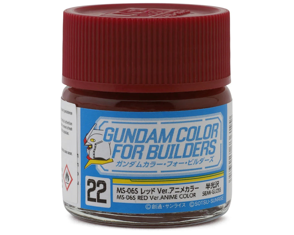 Mr. Hobby "Gundam Color" Acrylic paint (MS-06S Gundam Red) (10ml) (GUZUG22)