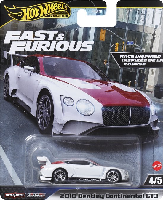 Hot Wheels Premium Fast & Furious 2018 BENTLEY CONTINENTAL GT3 (HVR63)