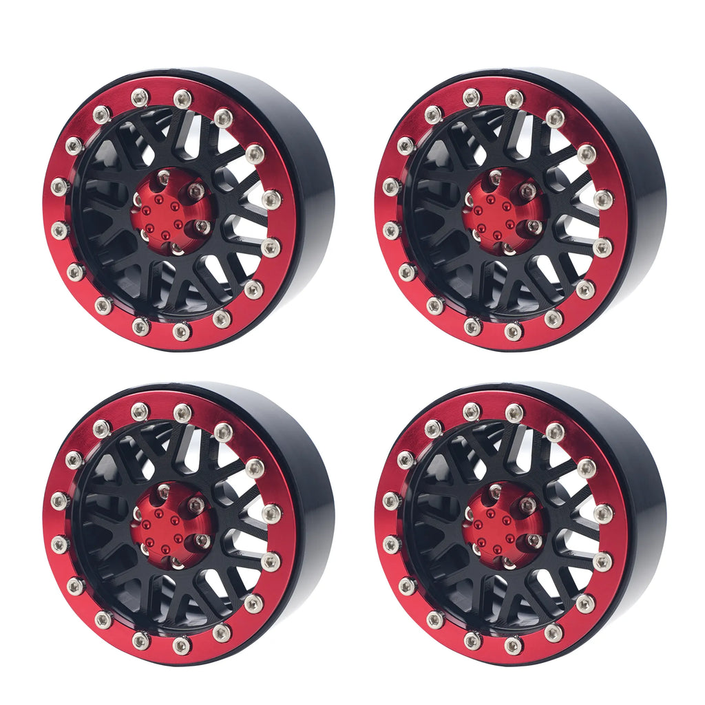 4 Pcs 1.9 Inch Bead-loc Wheels Aluminum