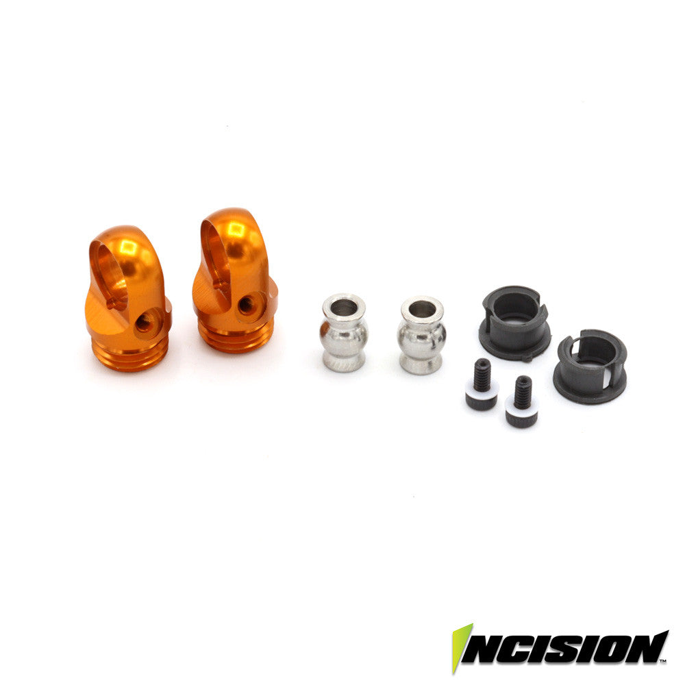 Vanquish S8E MACHINED ALUMINUM SHOCK CAP - ORANGE (IRC00515)