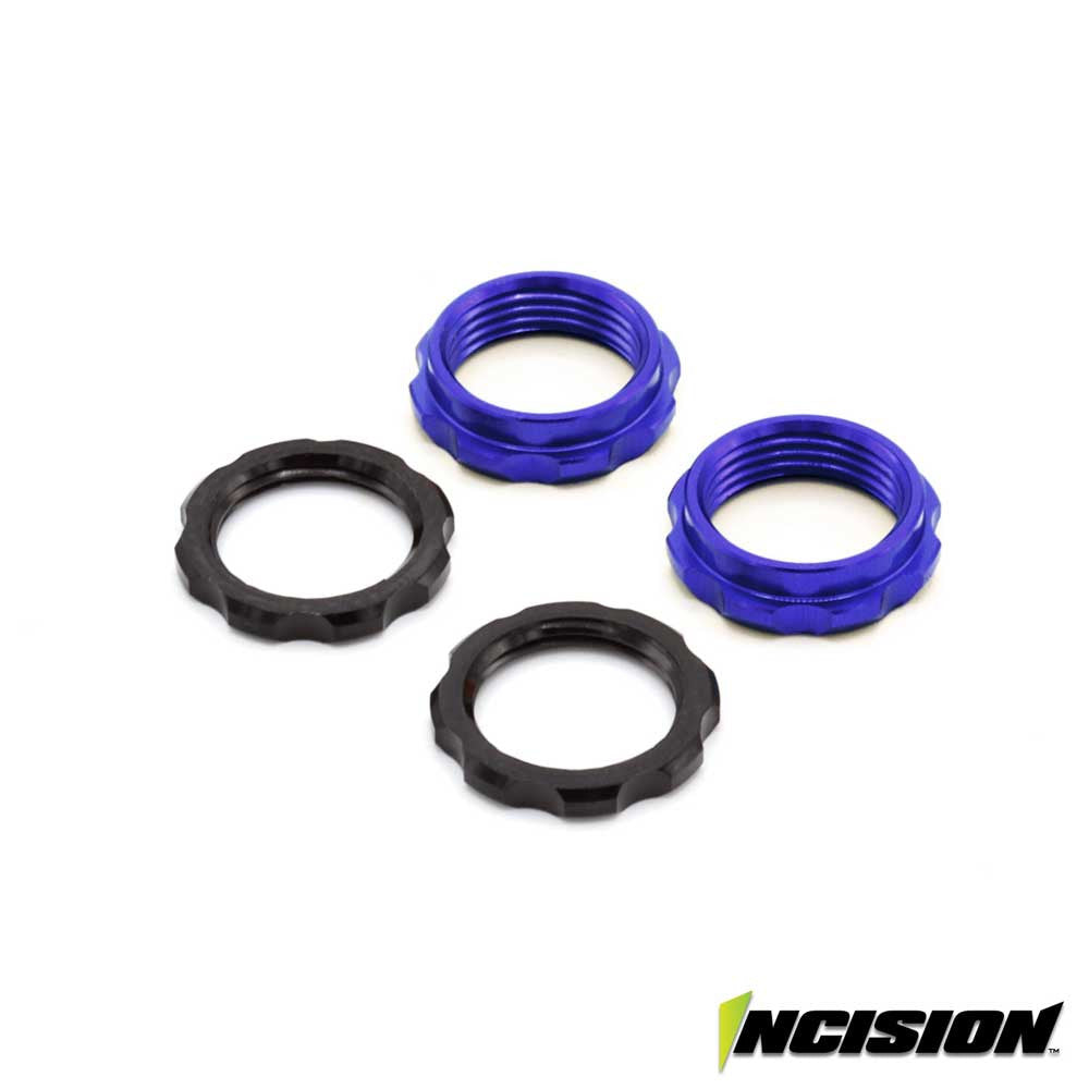 Vanquish S8E MACHINED SPRING COLLARS - BLUE (VPS00519)