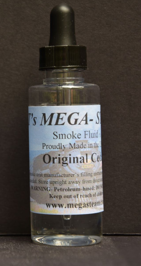 JT's Mega Steam 100 Original Cedar Smoke Fluid - 2 oz. Bottle (JTM100)