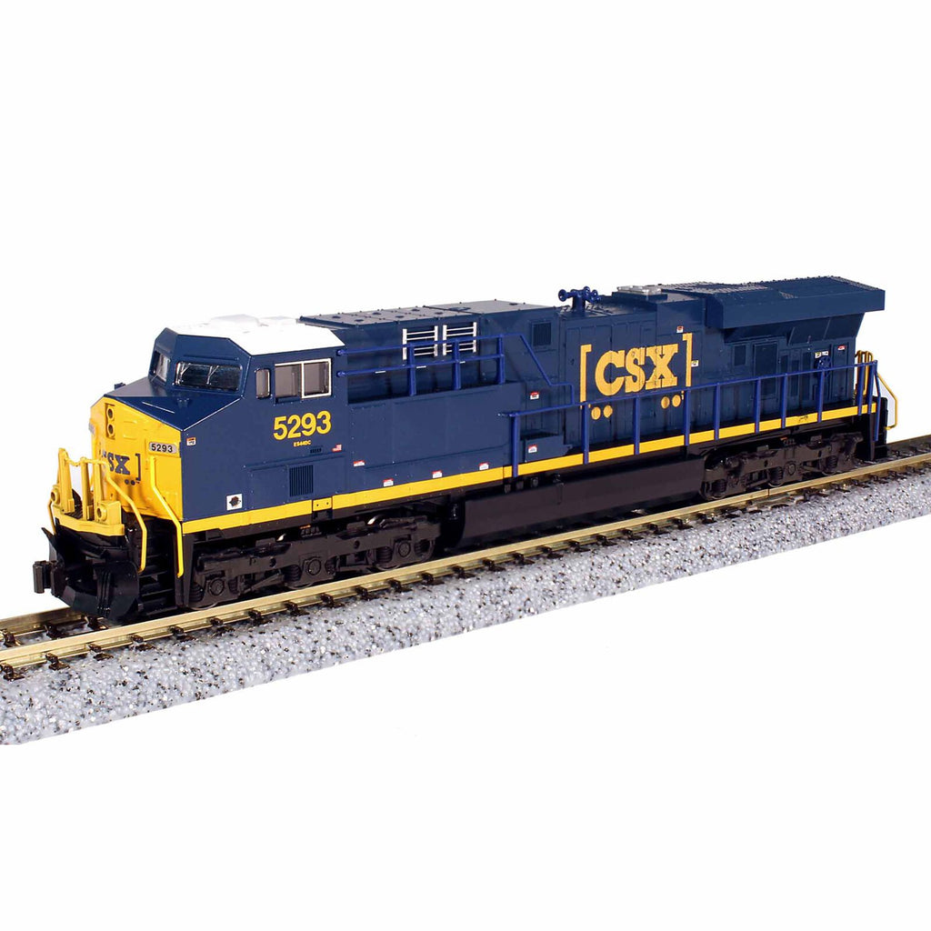Kato N Scale GE ES44AC GEVO Diesel CSX 5293 - DC (Dark Future Boxcar Logo) (KAT1768948)