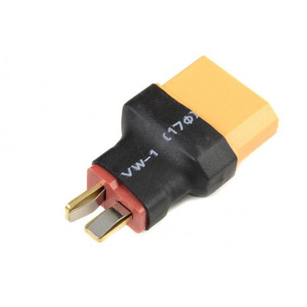 Hamilton Hobbies MALE T PLUG TO XT90 FEMALE (1) (HAM06904)