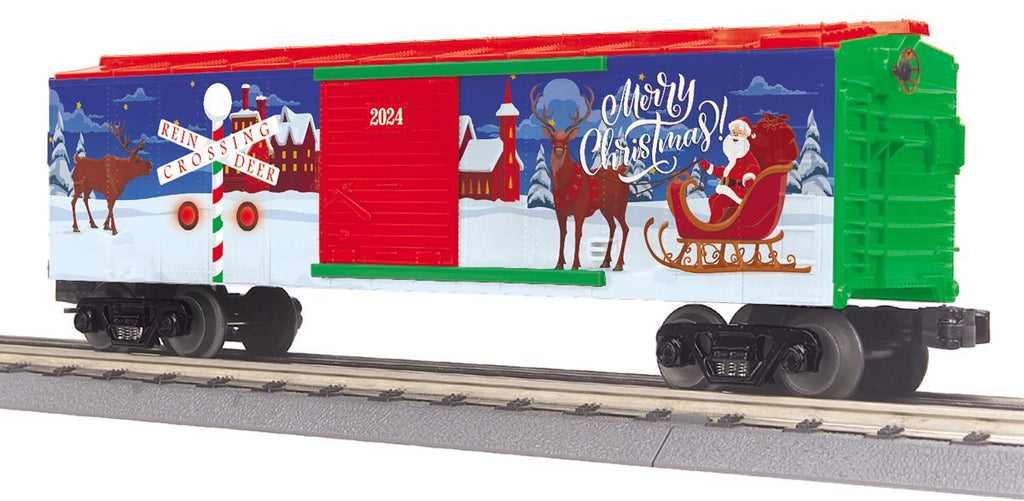 MTH O Christmas Boxcar w/ Blinking LED’s (MTH3071195)