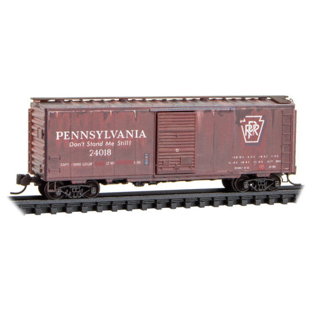 Micro-Trains Line N PRR 40" Box #24018 Weathered N Scale (MTL02044997)