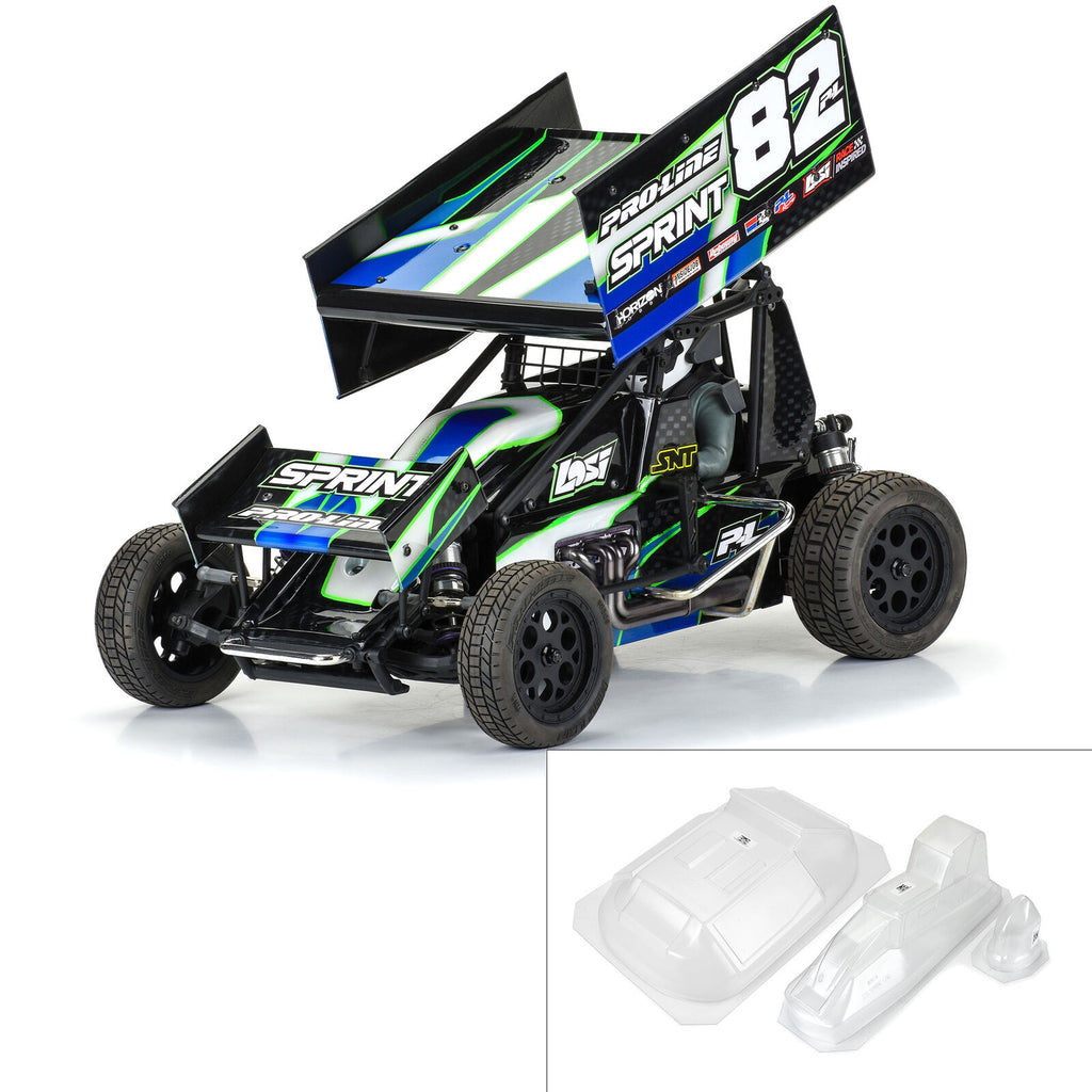 Pro-LIne Losi 1/10 Sprint Car Light Weight Clear Body Panel Kit: Losi Sprint Car (PRO367400)