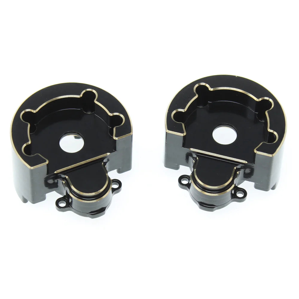 Redcat Racing Ascent Brass Outer Portal Covers (Black) (2) (144g) (RER30586)