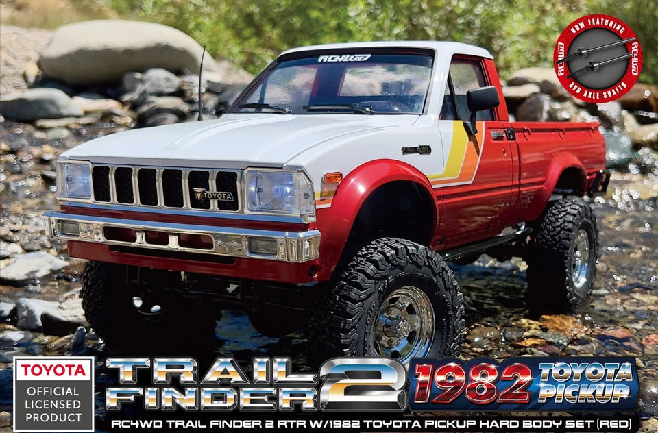 RC4WD Trail Finder 2 RTR w/1982 Toyota Pickup Hard Body Set (Red) (RC4ZRTR0070)