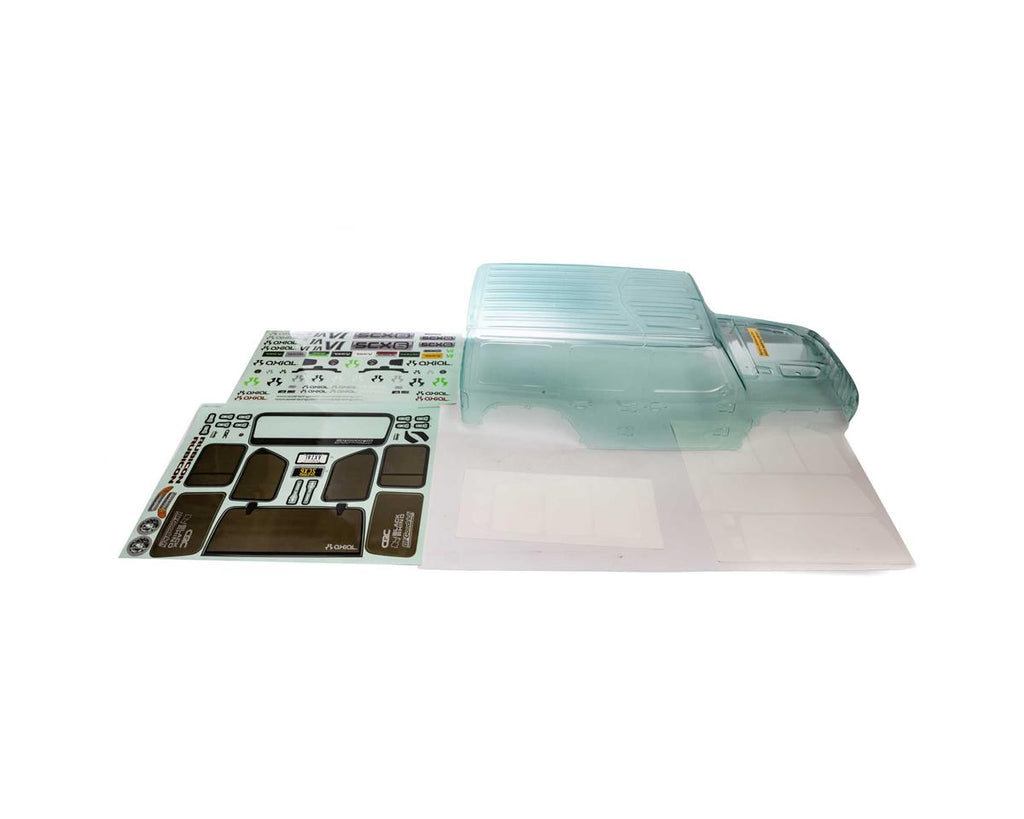 Axial SCX6 Pre-Cut Jeep JLU Wrangler Body (Clear) (AXI250000)