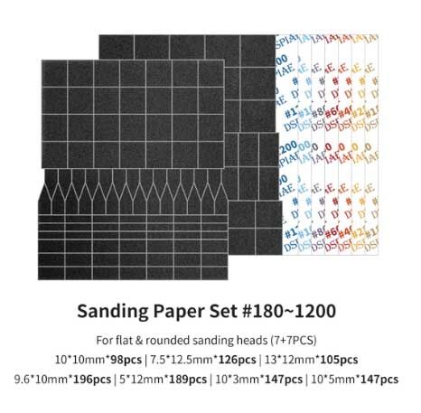 DSPIAE Full Grid Sanding Paper for Reciprocating Sanding Tool (DSP-MSPESS)