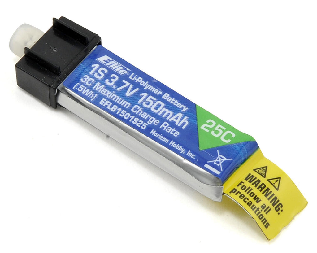 E-flite 150mAH 1S 3.7V 25C LiPo Battery (EFLB1501S25)
