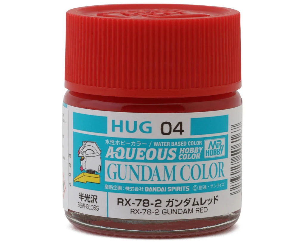 Mr. Hobby "Aqueous Gundam Color" Acrylic paint Gundam Red) (10ml) (Semi Gloss) (GUZHUG04)