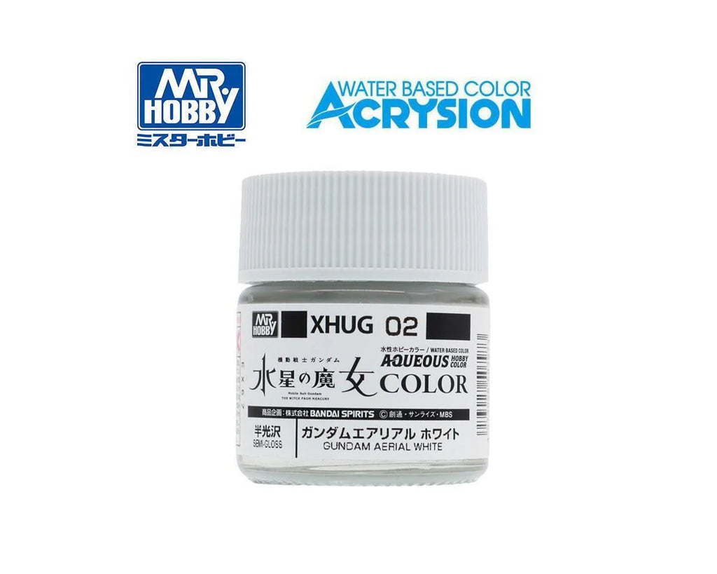 Mr. Hobby XHUG02 Gundam Aerial White "Aqueous Gundam Color" (GUZXHUG02)