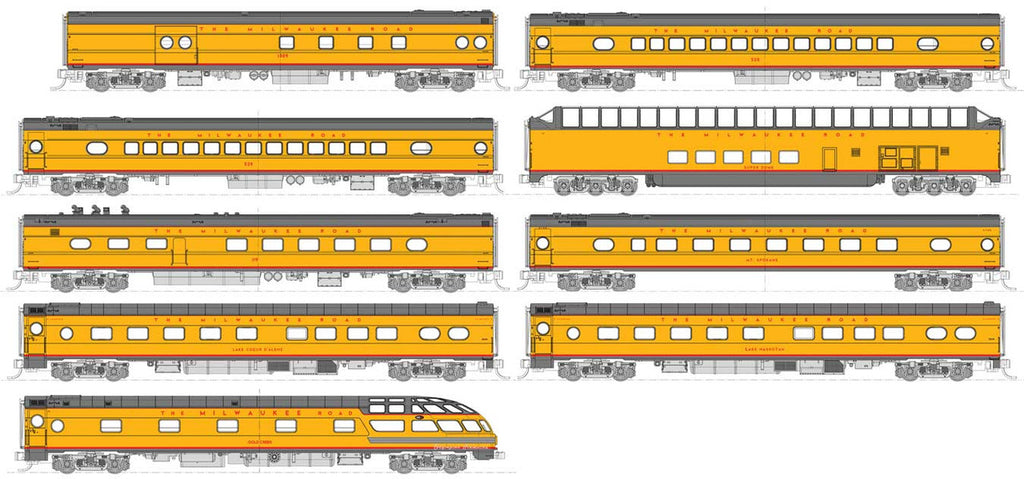 Kato N Olympian Hiawatha 9-Car Passenger Set 'Post-1955 Version' (KAT106-089)