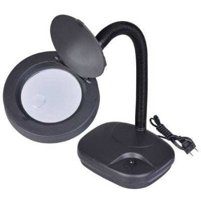 Magnifiers-Inc 12" Flexible Neck Table Magnifier Lamp 2.5x, 4.5x Power (MFR353)