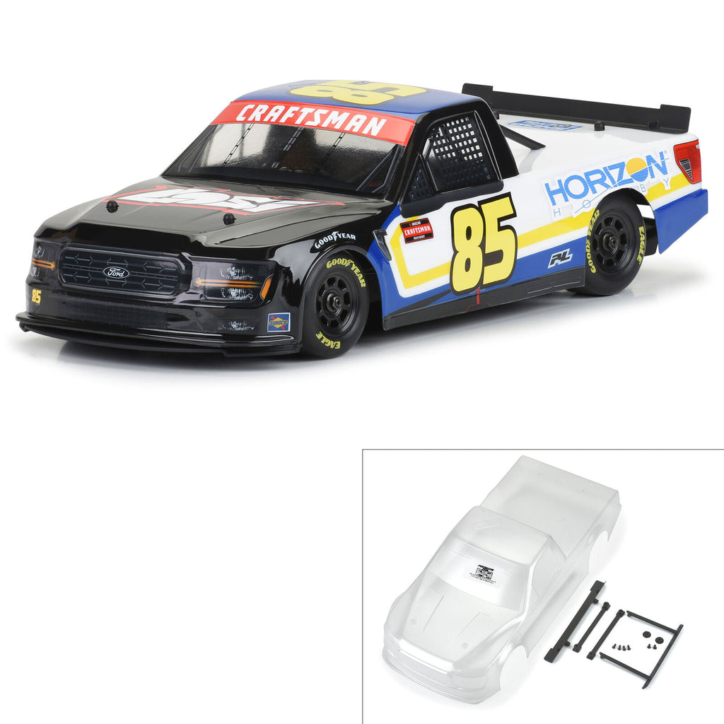 Pro-Line 1/12 Pre-Cut 2024 Ford F-150 Truck Clear Body: Losi NASCAR (PRO365400)