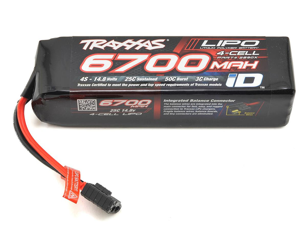 Traxxas 4S "Power Cell" 25C LiPo Battery w/iD Traxxas Connector (14.8V/6700mAh) (TRA2890X)