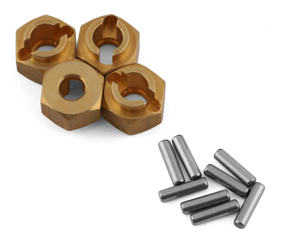 Traxxas TRX-4M Brass Wheel Hexes (4) (4g) (TRA9750X)