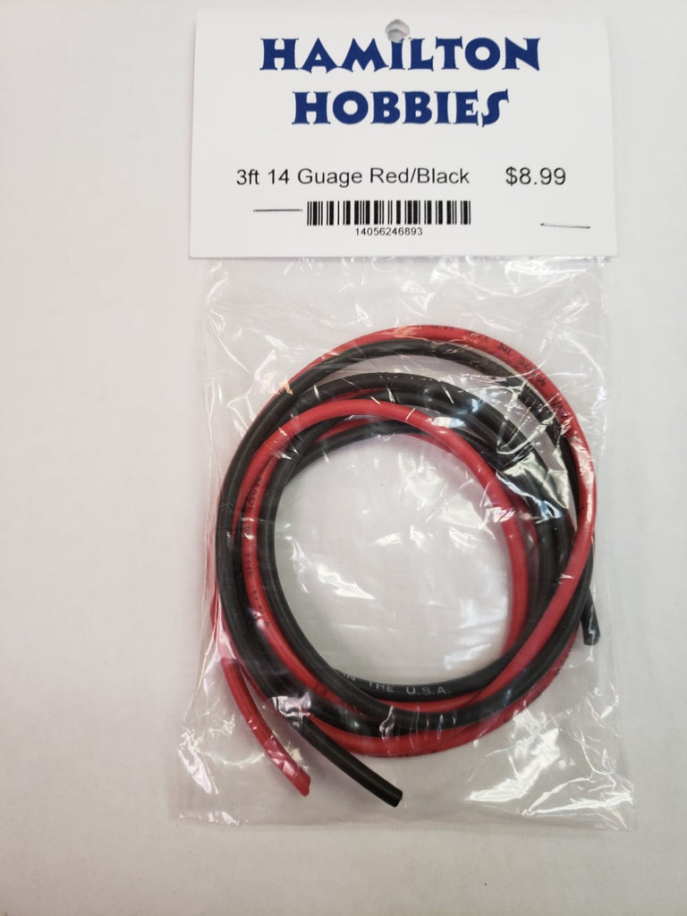 Hamilton Hobbies 3FT 14 GUAGE WIRE - RED/BLACK (HAM140)