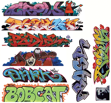 Blair Line Mega Set Modern "Tagger" Graffiti Decals #9 (184-1258)