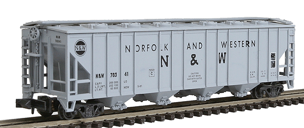 Con-Cor 52' Covered Hopper -- Norfolk N Scale (223-1732)