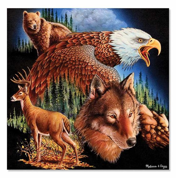 Melissa & Doug King of the Mountain Cardboard Jigsaw - 500 Pieces (M&D9033)