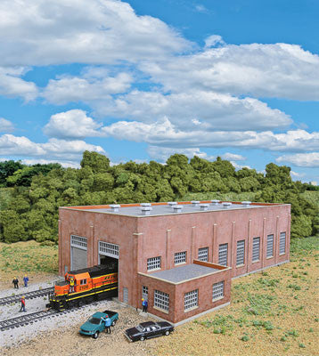 Walthers Two-Stall 130' Brick Diesel House (933-3266)