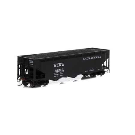 Athearn HO RTR 40' 3-Bay Offset Hopper w/Load, DL&W #84077 (ATH7046)