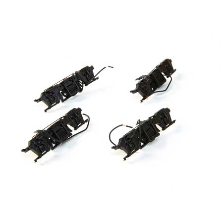 Athearn HO Blomberg M Sideframe Set, Rubber/Timken (4) (ATHG40303)