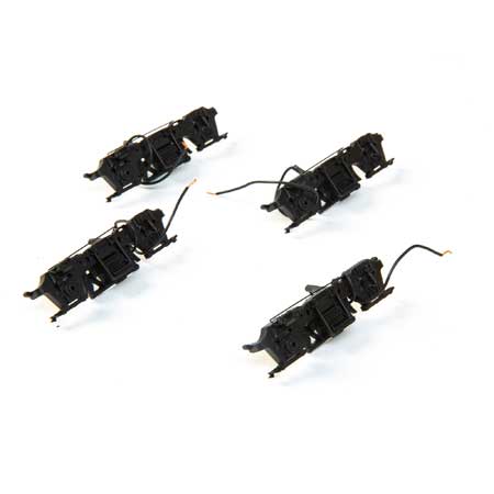 Athearn HO Blomberg M Sideframe Set, Rubber/Hyatt (4) (ATHG40373)