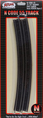 Atlas Code 55 21 1/4" Full Curve (6) N (ATL2028)