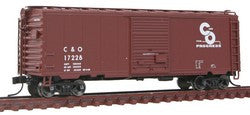 Atlas N RTR Pullman-Standard 40' PS-1 Boxcar w/8' Door & 12 Stiffener Roof, Chesapeake & Ohio C&O #17228 (Boxcar Red, Progress Logo) (ATL50001316)